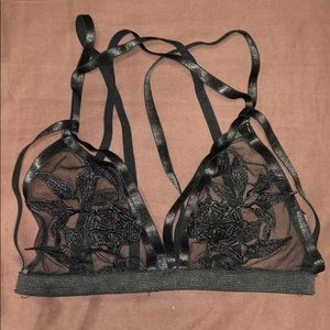 Black sexy bralette